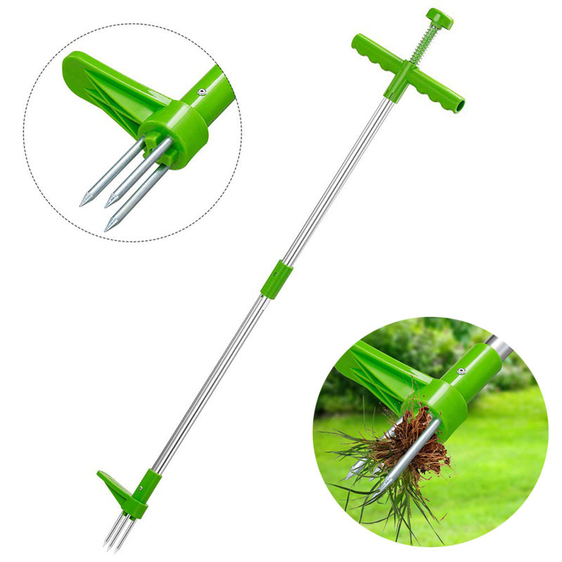 Gardening Tools Sale - แบบพกพายาวกําจัดวัชพืชแบบพกพาสวนสนามหญ้า Weeder ลานกลางแจ้งหญ้าราก PULLER เครื่องมือ Garden