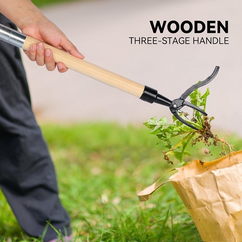 Gardening Tools To Remove Weeds - เครื่องมือถอนวัชพืชแบบยืน - เครื่องถอนวัชพืชแบบปรับได้ 45 นิ้ว, เครื่องถอนวัชพืชแบบไม่ต้องงอสำหรับสนามหญ้าในสวน,