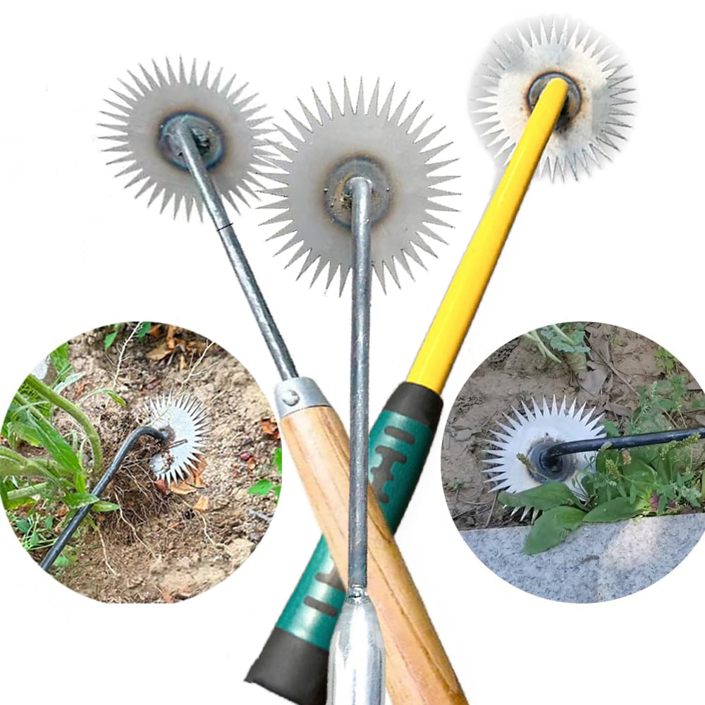 Gardening Tools To Remove Weeds - เครื่องอุปกรณ์กำจัดวัชพืชแบบแมนนวลสำหรับสนามหญ้าและสวนรูปดอกตะวันฟันเหล็กแมงกานีสฟอร์เมดสองวัตถุประสงค์