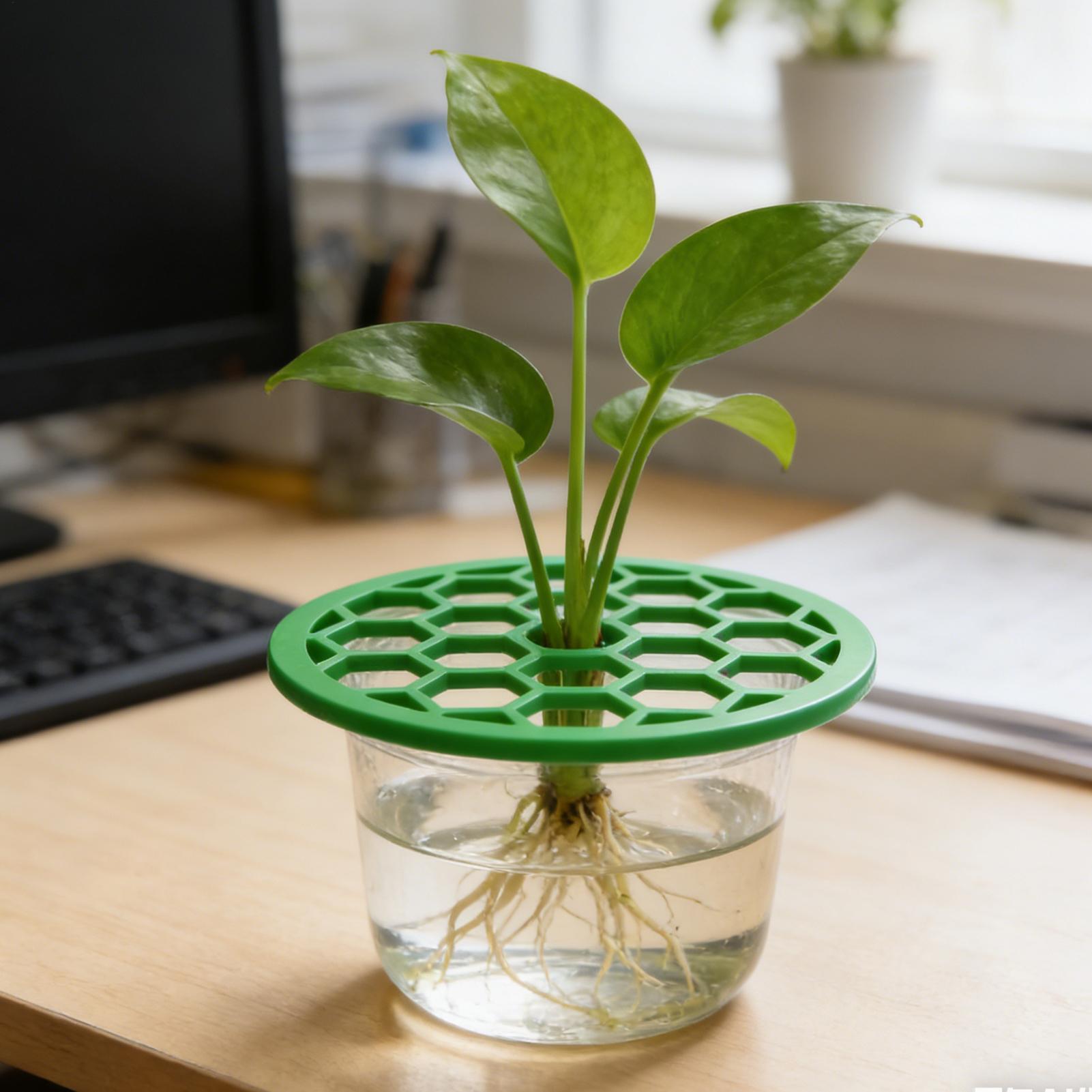 Propagation Tray Dome - ถาดเพาะชำต้นไม้พลาสติกสีเขียว 4 ชิ้น แบบใช้ซ้ำได้ ดีไซน์ทำความสะอาดง่าย ถาดเพาะรากทรงโดม