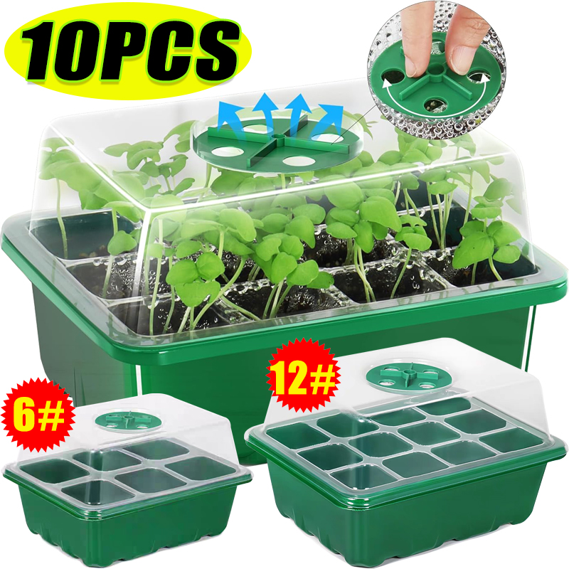 ชุดเพาะเมล็ดพร้อมถาดเพาะ 6/12  - Propagation Tray Dome บทวิจารณ์และราคา