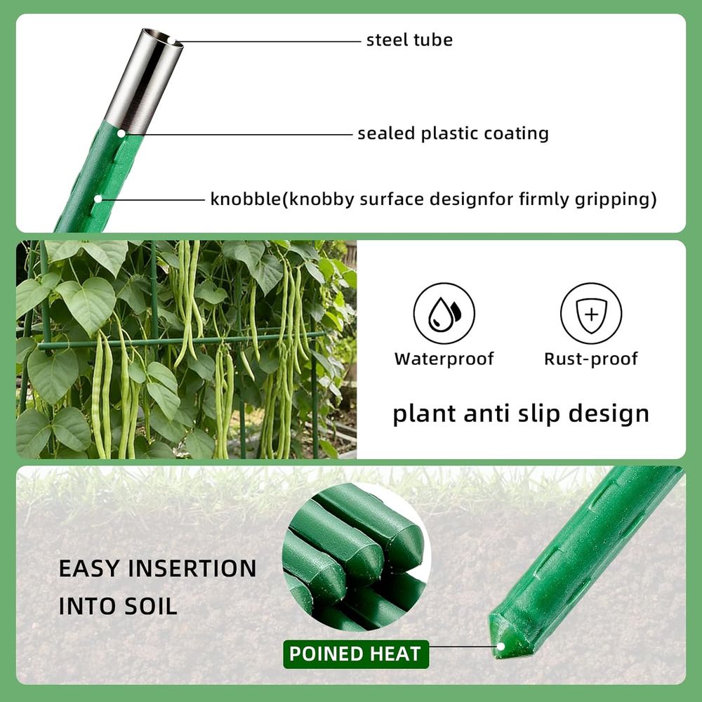 เสาค้ำต้นมะเขือเทศ 58 นิ้ว 50  - Plant Support Stake บทวิจารณ์และราคา