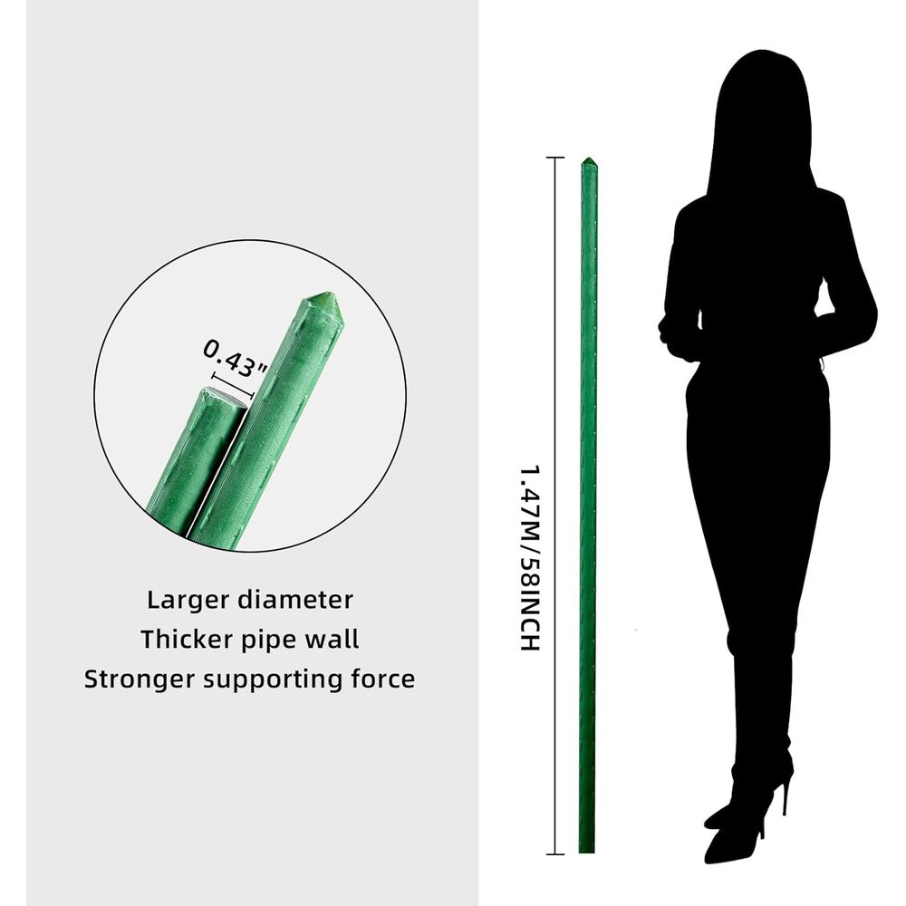 เสาค้ำต้นมะเขือเทศ 58 นิ้ว 50  - Plant Support Stake บทวิจารณ์และราคา