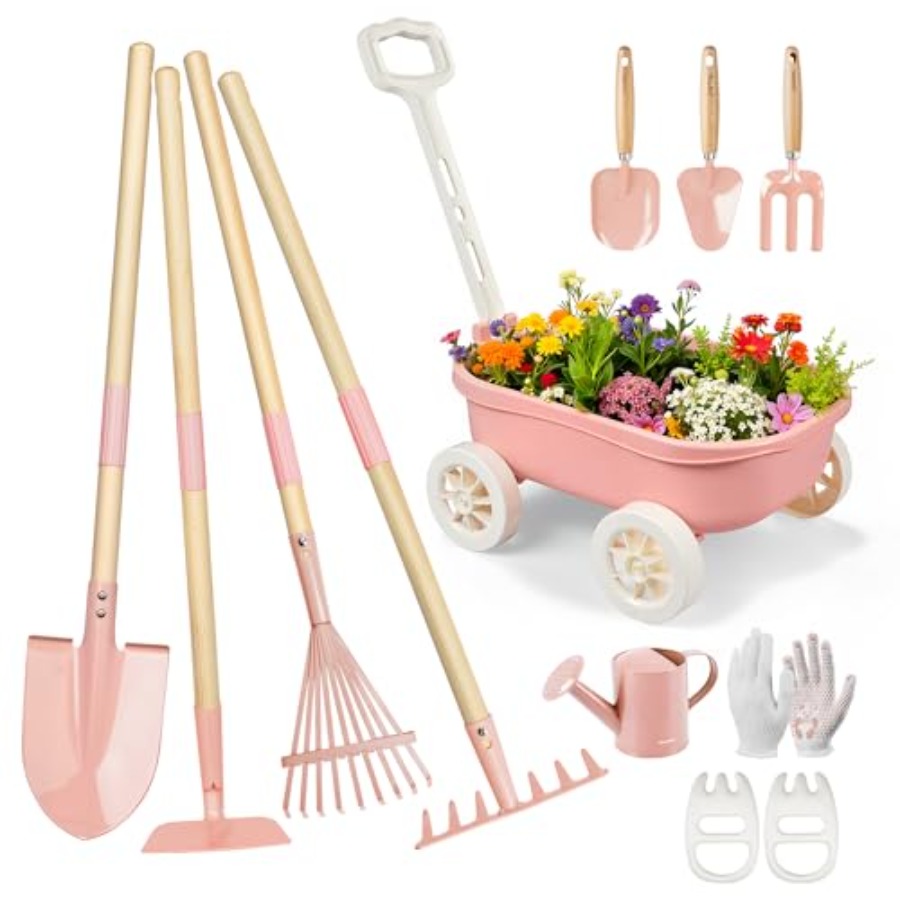 ชุดทำสวนพร้อมรถเข็น 11 ชิ้น สำ - Gardening Tools Japan บทวิจารณ์และราคา