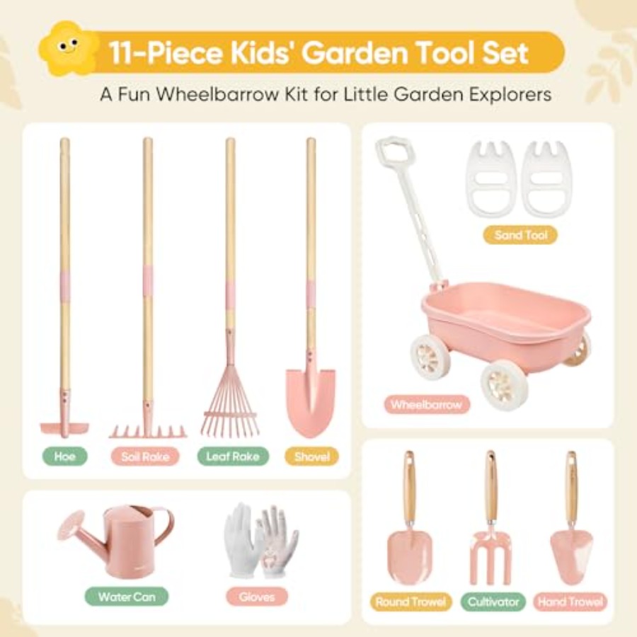 ชุดทำสวนพร้อมรถเข็น 11 ชิ้น สำ - Gardening Tools Japan บทวิจารณ์และราคา