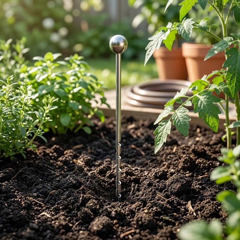 โพรบวัดความชื้นในดินสแตนเลสขนา - Gardening Tools Required บทวิจารณ์และราคา