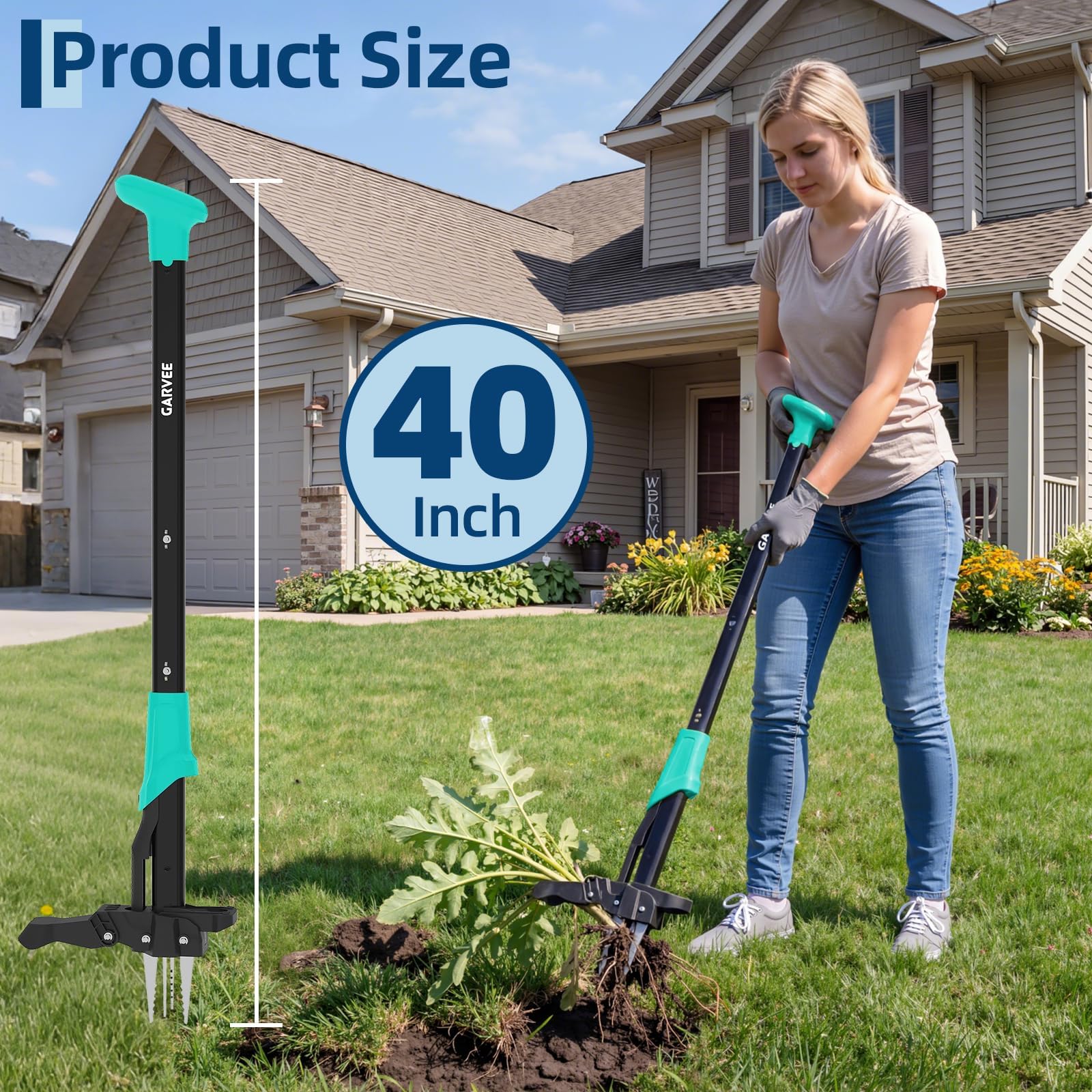 ที่ดึงวัชพืชแบบด้ามยาว ไม่ต้อง - Gardening Tools To Remove Weeds บทวิจารณ์และราคา